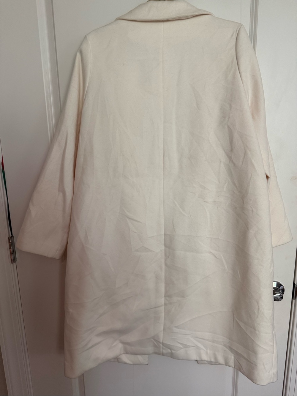 H&M Cream Single-Breasted Pea Coat - Picture 4 of 4